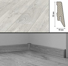 Плинтус Плинтус МДФ Kronotex ламинированный D2800 Плинтус ламинированный МДФ Kronotex Дуб столичный светлый фото 1 | FLOORDEALER